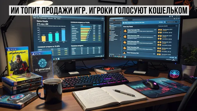 ИИ топит продажи игр. Игроки голосуют кошельком