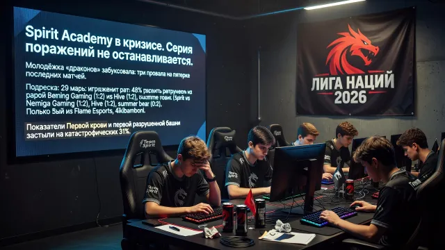 Spirit Academy в кризисе. Серия поражений не останавливается
