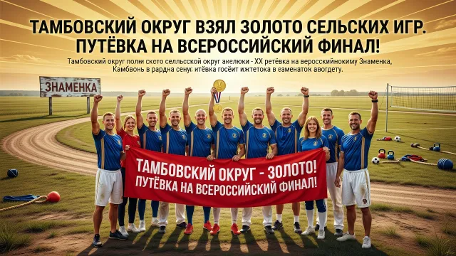 Тамбовский округ взял золото сельских игр. Путёвка на всероссийский финал!