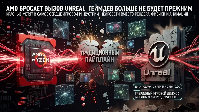 AMD бросает вызов Unreal. Геймдев больше не будет прежним